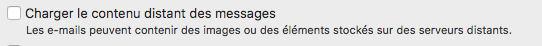 Charger le contenu distant des messages