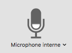 Microphone interne